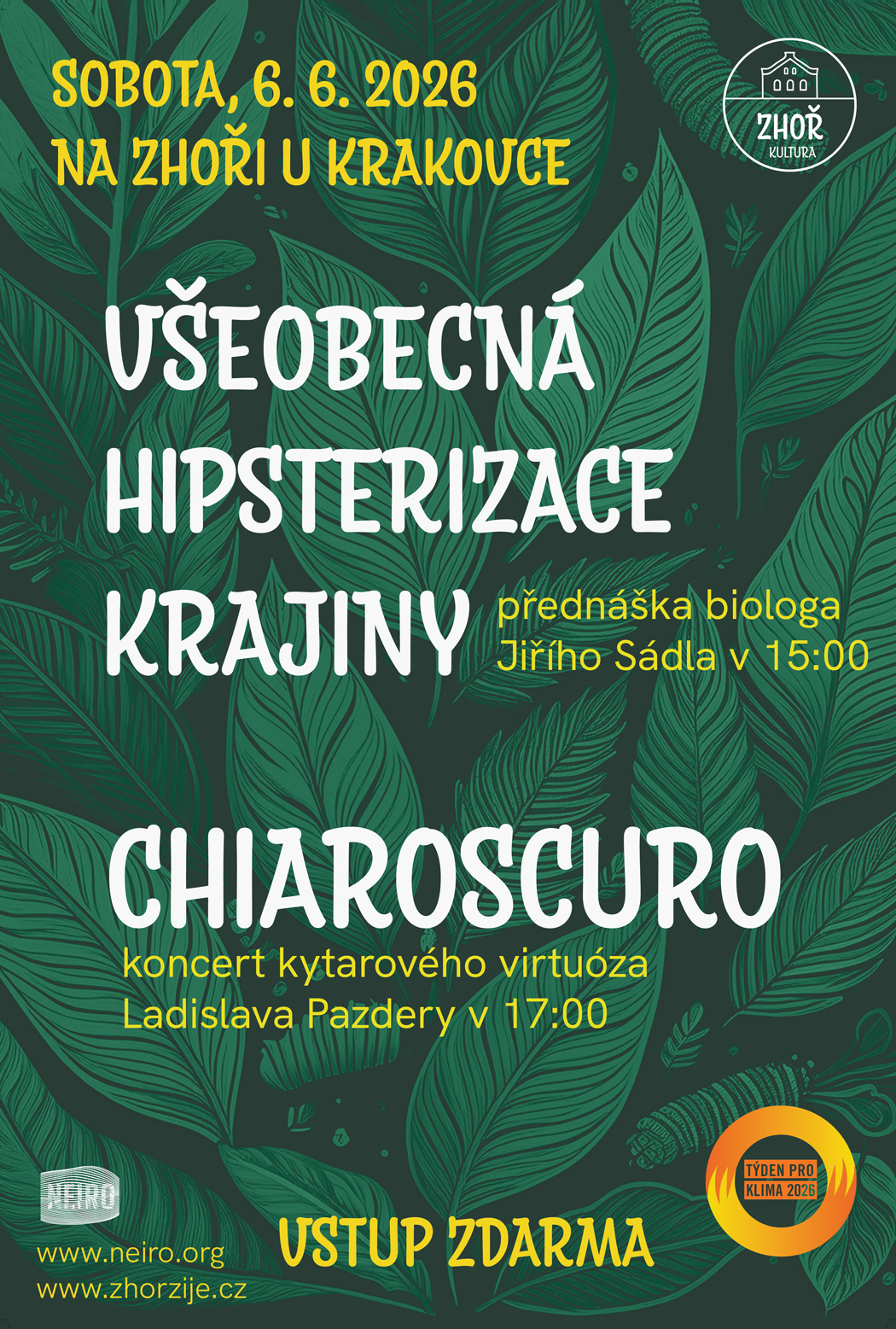 Všeobecnáhipsterizace krajiny | Chiaroscuro| přednáška a koncert